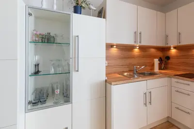 Küche/Küchenzeile in der Unterkunft Haus Essen, Whg 7