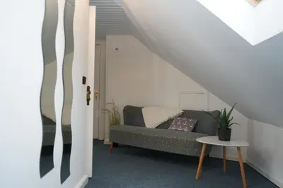 Ein Sitzbereich in der Unterkunft Küstenliebe Cuxhaven 3