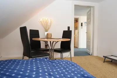 Ein Sitzbereich in der Unterkunft Küstenliebe Cuxhaven 3