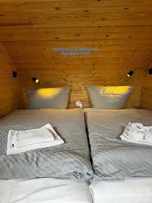 Ein Bett oder Betten in einem Zimmer der Unterkunft Strandgut Kajüte