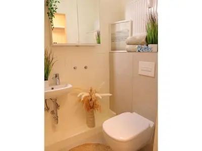 Ein Badezimmer in der Unterkunft Watt´n Ruh