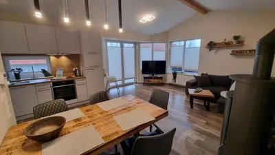 Küche/Küchenzeile in der Unterkunft Ferienhaus Strandengel
