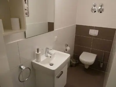 Ein Badezimmer in der Unterkunft Hohe Lith 4 09 Modern retreat