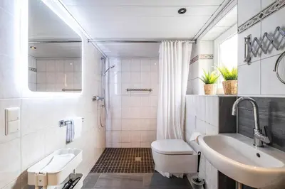 Ein Badezimmer in der Unterkunft Ferienhaus Abbie