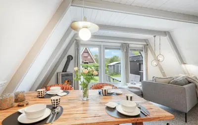 Ein Sitzbereich in der Unterkunft Stunning Home In Friedrichskoog