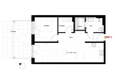 Grundriss der Unterkunft Dorumer Seestern - Dorumer Sielhuus 3