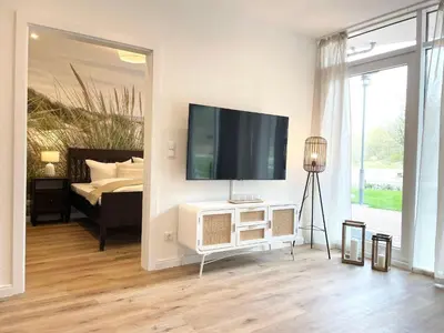 TV/Unterhaltungsangebot in der Unterkunft Haus Nordseebrandung FeWo 7