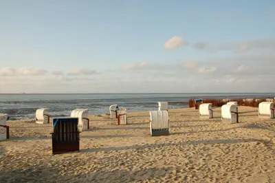 Ein Strand an oder in der Nähe der Ferienwohnung