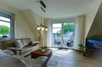 Ein Sitzbereich in der Unterkunft Flockengrund B86B
