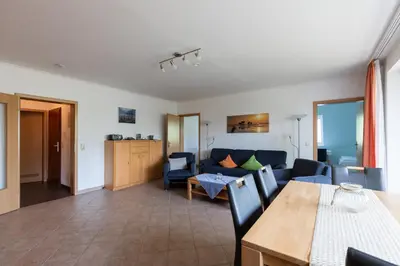 Ein Sitzbereich in der Unterkunft Haus Luv und Lee Wohnung 26