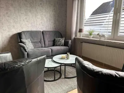 Ein Sitzbereich in der Unterkunft Haus Sonneneck 2
