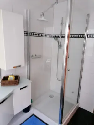 Ein Badezimmer in der Unterkunft Kampweg 1 Wohnung Nr 3