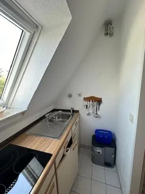 Küche/Küchenzeile in der Unterkunft Kampweg 1 Wohnung 1