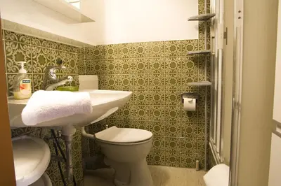 Ein Badezimmer in der Unterkunft Frische Brise FeWo 09 08