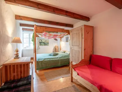 Ein Bett oder Betten in einem Zimmer der Unterkunft Holiday Home Gut Hörne-1 by Interhome