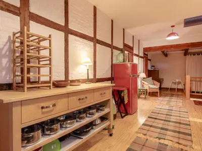 Küche/Küchenzeile in der Unterkunft Holiday Home Gut Hörne-1 by Interhome