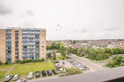 Ein allgemeiner Blick auf Büsum oder ein Stadtblick von der Ferienwohnung aus
