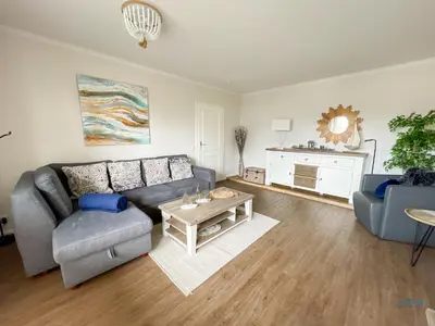 Ein Sitzbereich in der Unterkunft Landhaus Rosenhof Wohnung 5
