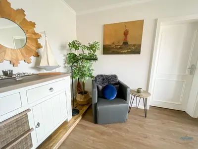 Ein Sitzbereich in der Unterkunft Landhaus Rosenhof Wohnung 5