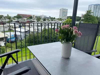 Ein Balkon oder eine Terrasse in der Unterkunft Seaside 53 FeWo 6