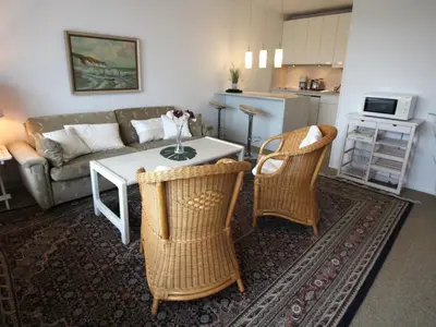 Küche/Küchenzeile in der Unterkunft Residenz Atlantic mit Hallenbad und Sauna
