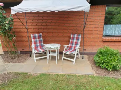 Ein Garten an der Unterkunft Ferienwohnung im Grünen