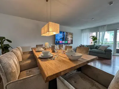 TV/Unterhaltungsangebot in der Unterkunft Gemütliche helle Ferienwohnung im angesagten Boho Stil #Cosiness Company