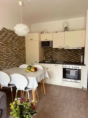 Küche/Küchenzeile in der Unterkunft Sanja - Ferienwohnung im Friesenhof
