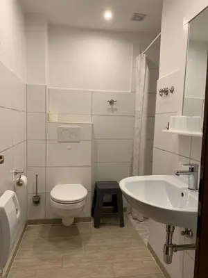Ein Badezimmer in der Unterkunft Sanja - Ferienwohnung im Friesenhof