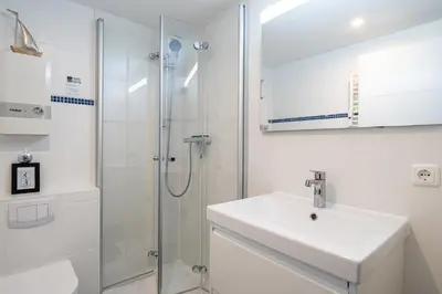 Ein Badezimmer in der Unterkunft Apartment MeerZeit