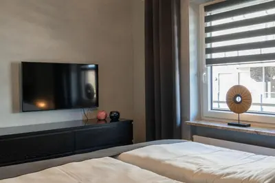 Ein Bett oder Betten in einem Zimmer der Unterkunft Apartment MeerZeit