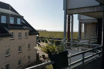 Ein Balkon oder eine Terrasse in der Unterkunft Apartment MeerZeit