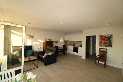 Küche/Küchenzeile in der Unterkunft Panorama Whg 25, 2 OG
