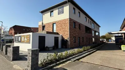 Das Gebäude in dem sich die Ferienwohnung befindet