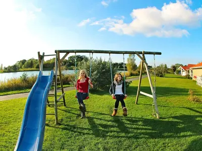 Ein Kinderspielbereich in der Unterkunft 12 person holiday home in Otterndorf