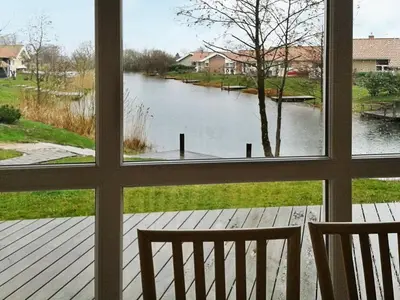 Blick auf einen Fluss in der Nähe des Ferienhauses