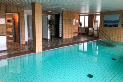 Der Swimmingpool an oder in der Nähe von Naturdüne ND 8, Meerblick mit Balkon