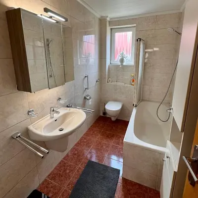 Ein Badezimmer in der Unterkunft Ferienwohnung Bohlen