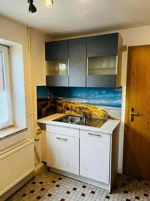 Küche/Küchenzeile in der Unterkunft Ferienhaus-DeichBrand