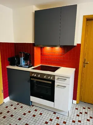 Küche/Küchenzeile in der Unterkunft Ferienhaus-DeichBrand