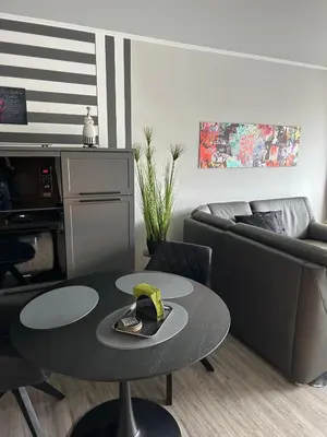 Ein Sitzbereich in der Unterkunft Apartment MeerZeit Wohnung 207