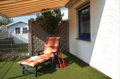 Ein Garten an der Unterkunft Ferienhaus Bach