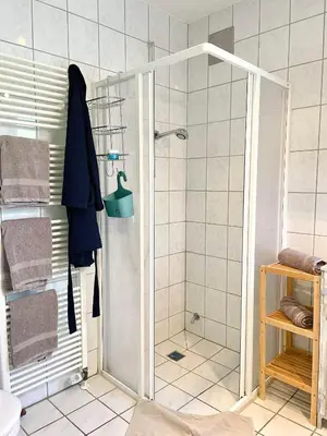 Ein Badezimmer in der Unterkunft Ferienhaus Bach