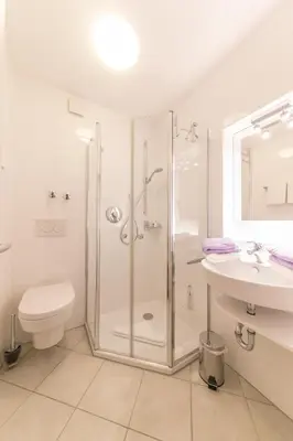 Ein Badezimmer in der Unterkunft Haus Wattenblick