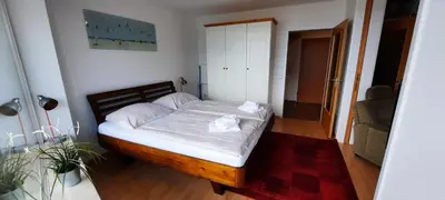 Ein Bett oder Betten in einem Zimmer der Unterkunft Haus Seehütte 208