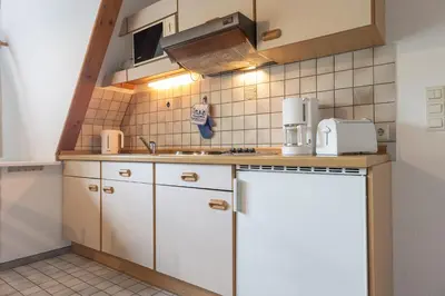 Küche/Küchenzeile in der Unterkunft Appartement Achtern Diek 2-27