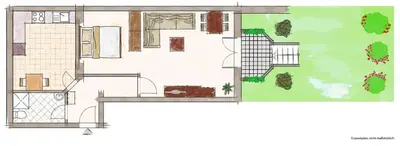 Grundriss der Unterkunft Appartement 