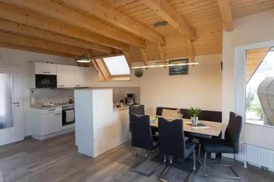 Küche/Küchenzeile in der Unterkunft Ferienhaus Mellumplate 18