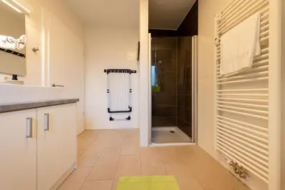Ein Badezimmer in der Unterkunft Ferienwohnung Lilli Marleen 9-1-1 EG