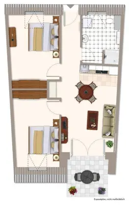 Grundriss der Unterkunft Ferienwohnung Lilli Marleen 9-3-6 DG